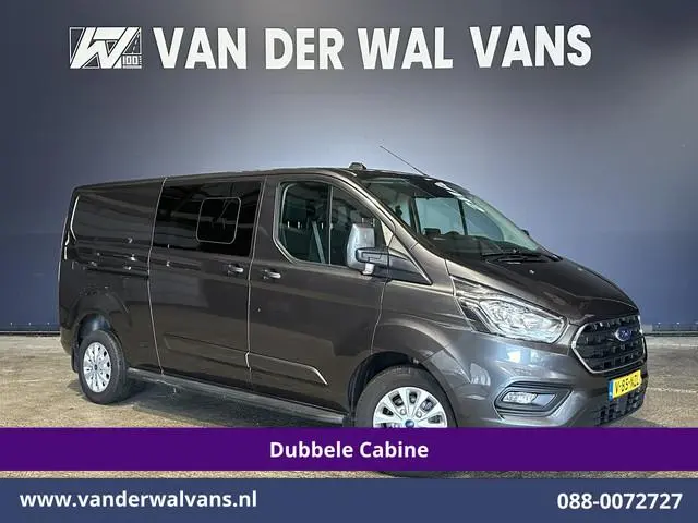 Ford Transit Custom 2.0 TDCI 170pk L2H1 Dubbele Cabine Euro6 Airco | 6-Zits | 2x zijdeur | Apple Car...