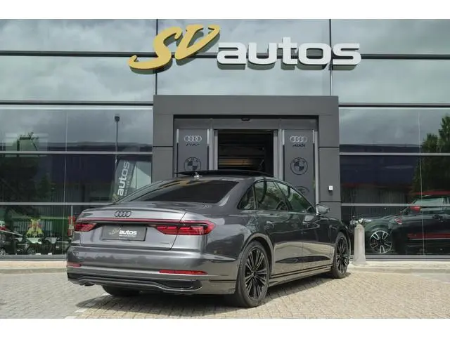 Audi A8 60 TFSIe 462pk S-Line Quattro Panoramdak *BTW* B&O *SOH 100%* 4-Wielsturing RS stoelen Lucht...
