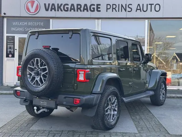 Jeep Wrangler Unlimited 4xe 380 80th Anniversary |SARGE GREEN|CAMERA V+A|STUUR+STOELVERW.| 734,- P/M...