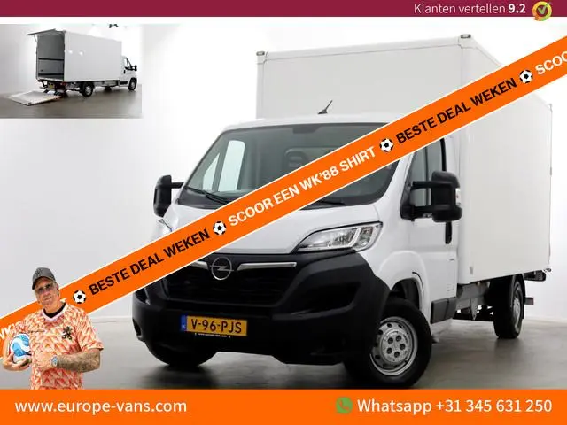 Opel Movano 2.2D 140pk Bakwagen met laadklep 1.060kg laadvermogen 07-2022