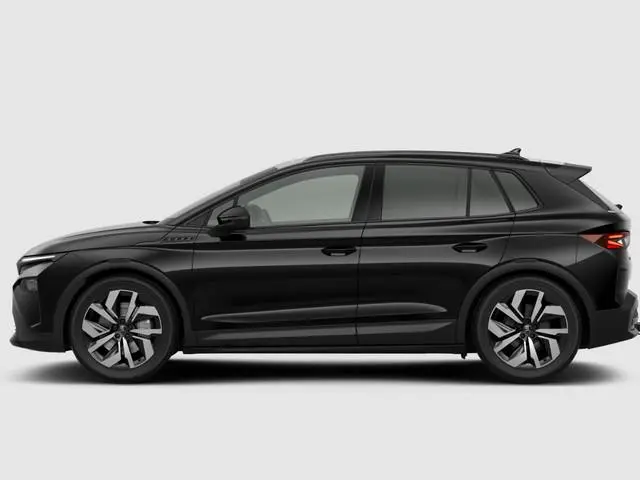 Škoda Elroq Sportline Elektromotor 210 kW / 286 PK SUV Black Magic | Trekhaak wegklapbaar | 3.000,-...