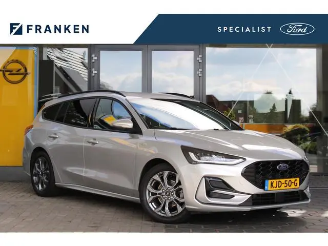 Ford Focus Wagon 1.0 EcoBoost Hybrid ST Line X | Leder UNIEK! | Trehaak | Winterpack | Adaptive crui...