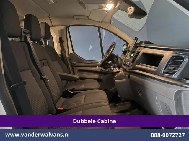 Ford Transit Custom 2.0 TDCI 130pk L2H1 Dubbele Cabine Euro6 Airco | 6-Zits | LED | Cruisecontrol |...