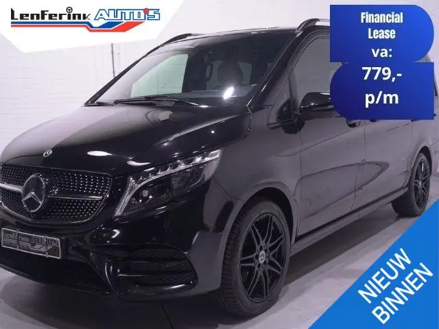 Mercedes-Benz V-klasse 300d 4-MATIC Lang AMG Line Dubbel Cabine NAP 2x Elek. schuifdeur, Leder Beige...