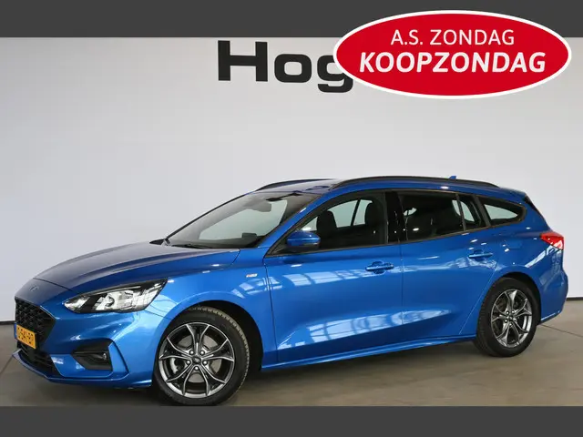Ford Focus Wagon 1.0 EcoBoost 126pk ST Line ketting! Navigatie 1e Eigenaar Airco LED Cruise control...
