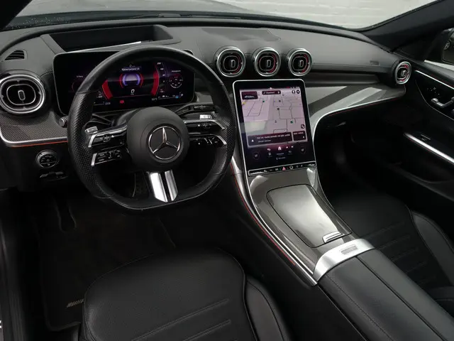 Mercedes-Benz C-klasse 300 e AMG Line Aut- Panoramadak, Head Up, 360 Camera, Sfeerverlichting, Memor...