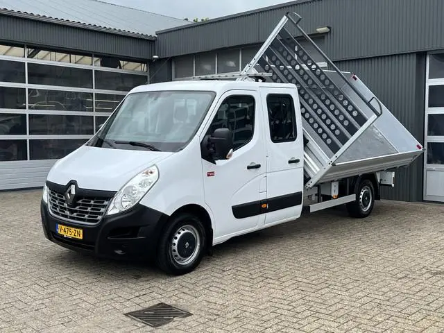 Renault Master T35 2.3 dCi L3 DC Airco 3 zijden kipper Telefoonverbinding Bluetooth Open laadbak Pic...