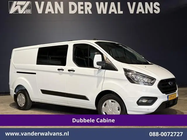 Ford Transit Custom 2.0 TDCI 130pk L2H1 Dubbele Cabine Euro6 Airco | 6-Zits | Apple Carplay | LED |...