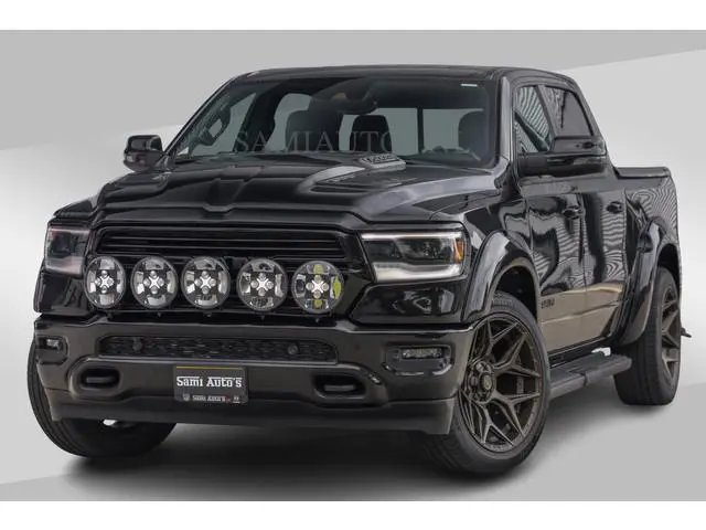 Dodge RAM WIDE BODY | 5.7 V8 HEMI | BRONZE BREDE WIELEN | OPEN UITLAAT KLEP | ZEER DIK | DUBBELE CAB...