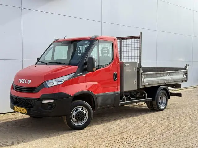 Iveco Daily 35C12 2.3 Kipper Dubbellucht L3 Airco Cruise Control 3.5T Trekhaak Lederen Bekleding Ben...