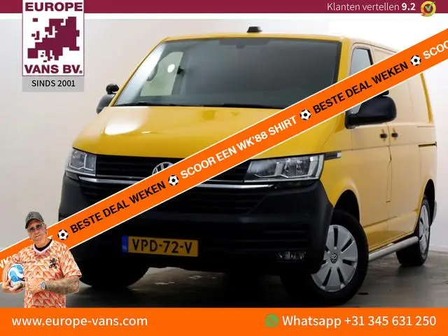 Volkswagen Transporter T6.1 2.0 TDI 150pk L1H1 DSG-Automaat Airco/Navi/2x Schuifdeur 04-2022