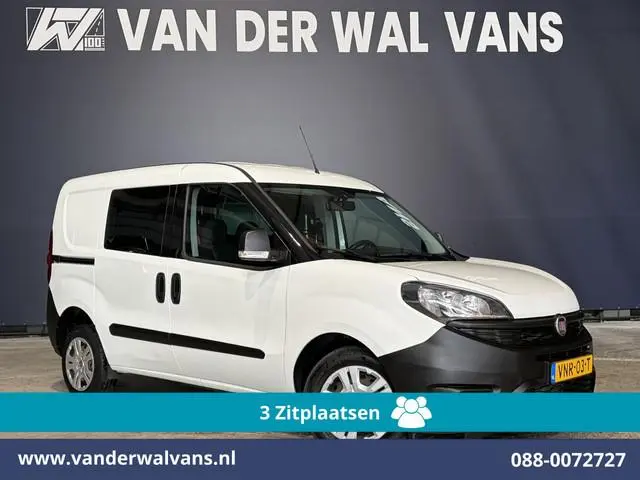Fiat Doblò Cargo 1.6 MJ 90pk L1H1 Euro6 Airco  | 3-Zits | Navigatie | Apple Carplay | Android Auto Z...