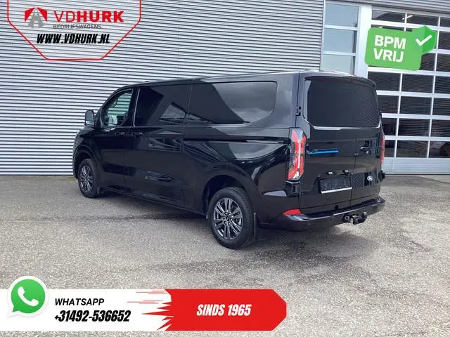 Ford E-Transit Custom 218 pk 330 km WLTP L2 Limited Garantie t/m 2028/ 2x Elek.Schuif/ 2.3t Trekverm...