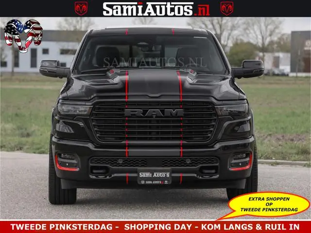 Dodge RAM NIGHT PREMIUM | 426PK | STRIPING | LUCHTVERING | HUD | PANO | 360 CAM | Full Option | LIMI...