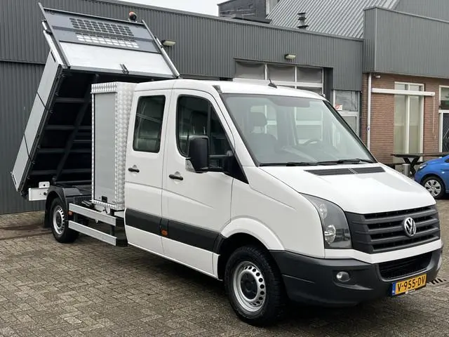 Volkswagen Crafter 2.0 TDI DC Kipper 3500kg trekgewicht Euro 6 Airco Cruise controle 6-Persoons Tele...