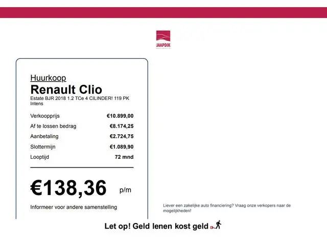 Renault Clio Estate BJR 2018 1.2 TCe 4 CILINDER! 119 PK Intens FULL LED | HALF LEDER | CAMERA | TREK...