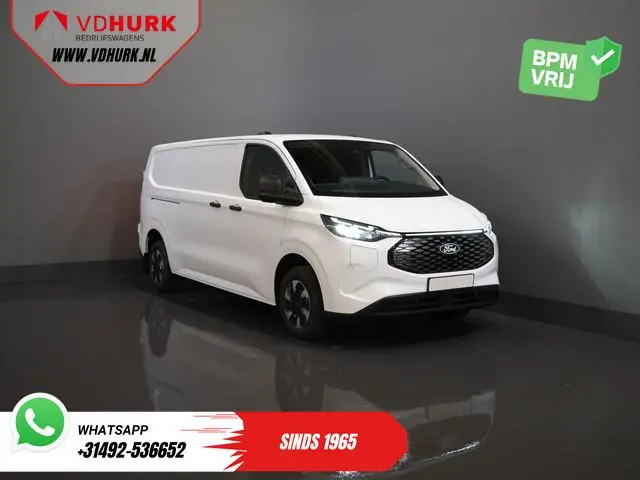 Ford E-Transit Custom L2 330 km WLTP LED/ Standkachel/ Snellader/ 2.3t Trekverm./ Carplay/ Climate/...