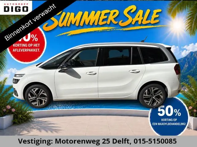 Citroen Grand C4 SpaceTourer 1.2 BUSINESS 7 ZIT AUTOMAAT 130PK GAR.TOT 6/2032* . NAVIGATIE . BLUETOO...